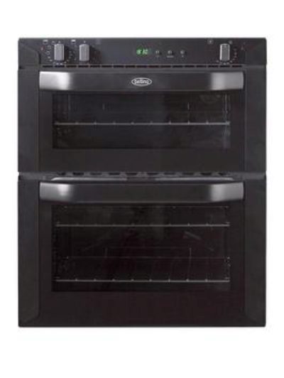 Belling Bi70Fp 60Cm Built-Under Double Fan Electric Oven - Black